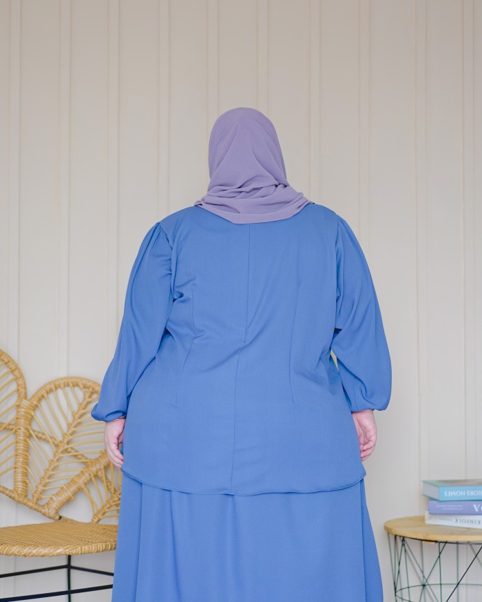 Wiliya Skirt Suit (Denim Blue)